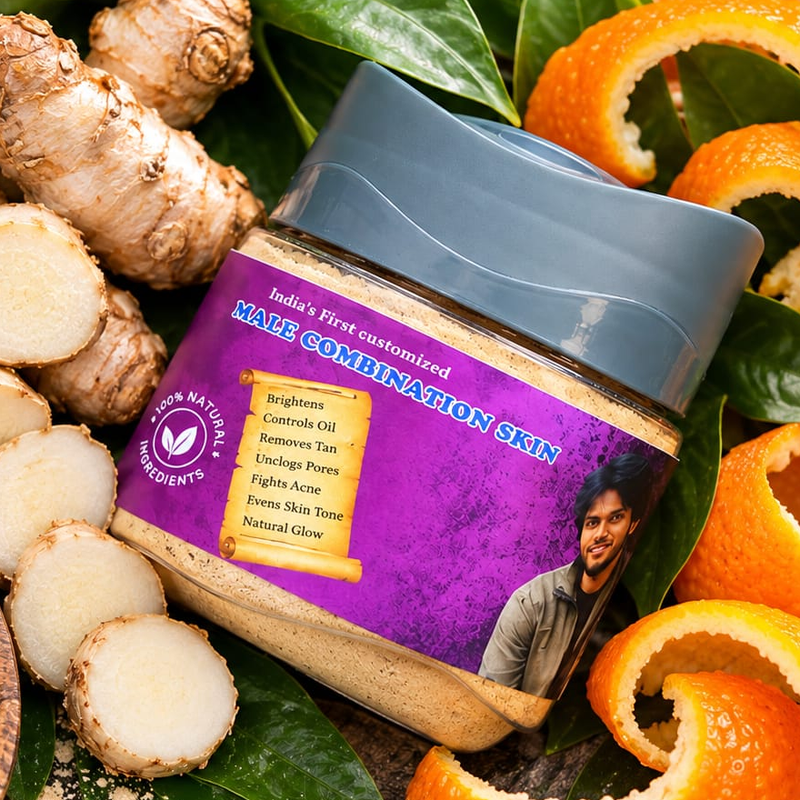 Golden Nalangu Maavu – Men with Combination Skin